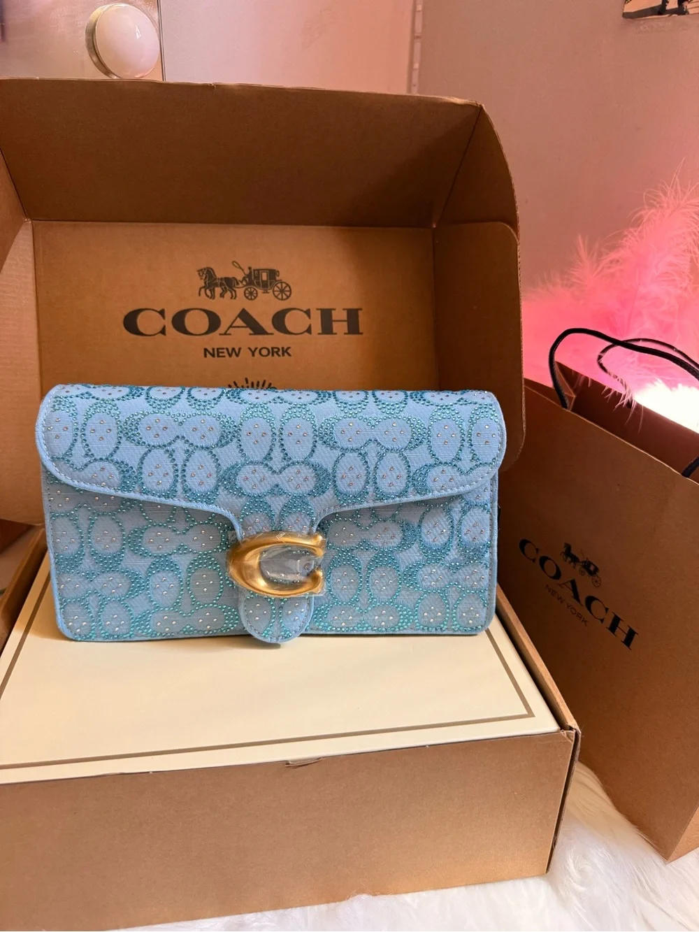 Coach Light Blue Bag